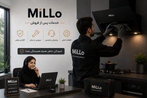 خدمات پس از فروش MiLLo شامل پشتیبانی تخصصی، نصب، تعمیر، قطعات یدکی اصلی و گارانتی رسمی محصولات